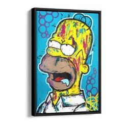 Confused Homer 17 Confused Homer -Artmind 0101 2 wandbild canva artwork artmind