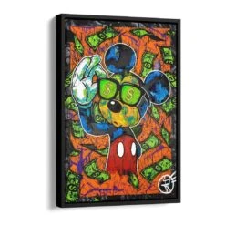Mickys Dollar Rain 17 Mickys Dollar Rain -Artmind 0103a 2 wandbild canva artwork artmind
