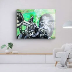 Louis Armstrong 18 Louis Armstrong -Artmind 01110b 11 kunstwerk wandbild leinwand canva artmind kunst kaufen