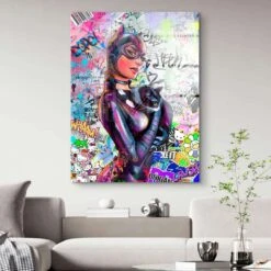 Catwoman 18 Catwoman -Artmind 015012b 2 wandbild artwork artmind leinwandbilder canva kunst bilder