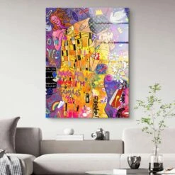 Klimt Kiss 19 Klimt Kiss -Artmind 015017b 2 wandbild artwork artmind leinwandbilder canva kunst bilder