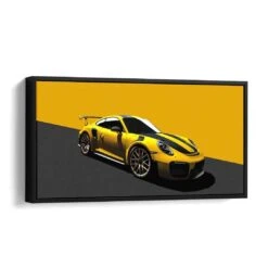 Porsche GT2 RS - Yellow 14 Porsche GT2 RS - Yellow -Artmind 0514 2 wandbild canva artwork artmind