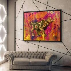 Goldener Stier 20 Goldener Stier -Artmind 1073 3 kunstwerk wandbild leinwand canva artmind kunst kaufen