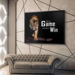Life Is A Game - Play To Win 20 Life Is A Game - Play To Win -Artmind 1149 3 kunstwerk wandbild leinwand canva artmind kunst kaufen