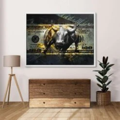 Wall Street Bull 21 Wall Street Bull -Artmind 1201 kunstwerk wandbild leinwand canva artmind kunst kaufen