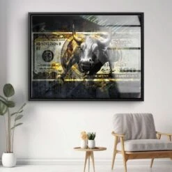 Wall Street Bull 20 Wall Street Bull -Artmind 1201 5 kunstwerk wandbild leinwand canva artmind kunst kaufen