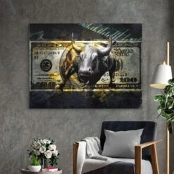 Wall Street Bull 22 Wall Street Bull -Artmind 1201 9 kunstwerk wandbild leinwand canva artmind kunst kaufen