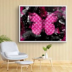 Schmetterling - Rosa Edition 18 Schmetterling - Rosa Edition -Artmind 1250 8 kunstwerk wandbild leinwand canva artmind kunst kaufen