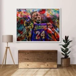 Kobe Bryant - Lakers 18 Kobe Bryant - Lakers -Artmind 1252 kunstwerk wandbild leinwand canva artmind kunst kaufen