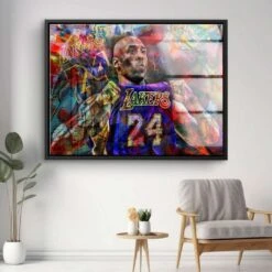 Kobe Bryant - Lakers 19 Kobe Bryant - Lakers -Artmind 1252 5 kunstwerk wandbild leinwand canva artmind kunst kaufen