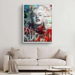 Marilyn Monroe - Graffiti 23 Marilyn Monroe - Graffiti -Artmind 1316 10 wandbild artwork artmind leinwandbilder canva kunst bilder