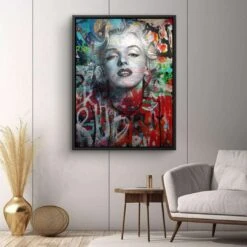 Marilyn Monroe - Graffiti 21 Marilyn Monroe - Graffiti -Artmind 1316 11 wandbild artwork artmind leinwandbilder canva kunst bilder