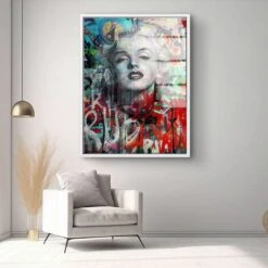 Marilyn Monroe - Graffiti 22 Marilyn Monroe - Graffiti -Artmind 1316 9 wandbild artwork artmind leinwandbilder canva kunst bilder
