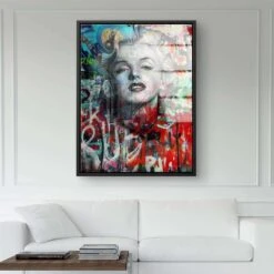 Marilyn Monroe - Graffiti 25 Marilyn Monroe - Graffiti -Artmind 1316wandbild artwork artmind leinwandbilder canva kunst bilder