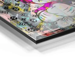 Be Happy 21 Be Happy -Artmind 1368 wandbild artmind acrylglas galerie bond detail acryl