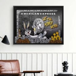 Let The Money - Black Edition 18 Let The Money - Black Edition -Artmind 1442 7 kunstwerk wandbild leinwand canva artmind kunst kaufen