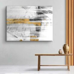 Abstract Golden Stripes 19 Abstract Golden Stripes -Artmind 1535 4 kunstwerk wandbild leinwand canva artmind kunst kaufen