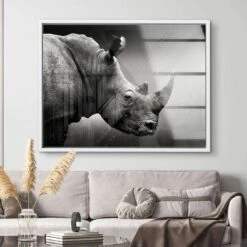 Rhino Portrait 19 Rhino Portrait -Artmind 1567 6 kunstwerk wandbild leinwand canva artmind kunst kaufen
