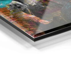 Powerful Elephant 23 Powerful Elephant -Artmind 3025 wandbild artmind acrylglas galerie bond detail acryl