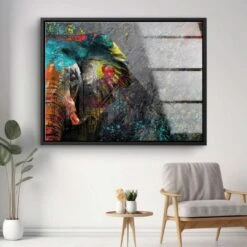 Powerful Elephant 18 Powerful Elephant -Artmind 3025 5 kunstwerk wandbild leinwand canva artmind kunst kaufen