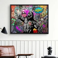Gorilla 21 Gorilla -Artmind 3028 7 kunstwerk wandbild leinwand canva artmind kunst kaufen