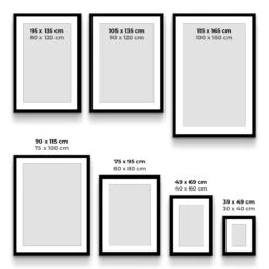 Bilderrahmen - Passepartout Weiss 14 Bilderrahmen - Passepartout Weiss -Artmind Bilderrahmen mit Passepartout Artmind Groessenvergleich alle groessen