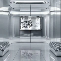 Unlimited Success 12 Unlimited Success -Artmind Wandbild Freiform Chrome Edition American Express Karte Silber Gebuerstet.webp 3