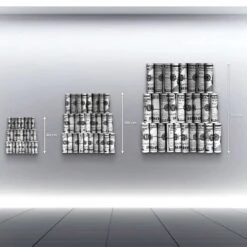 Wall Of Wealth 11 Wall Of Wealth -Artmind Wandbild Freiform Chrome Edition Geldscheine Dollar Wand Silber Gebuerstet.webp 5