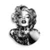 Liquid Glamour 1 Liquid Glamour -Artmind Wandbild Freiform Chrome Edition Marilyn Monroe Silber Gebuerstet 1