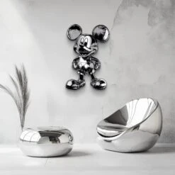 Chrome Icon 12 Chrome Icon -Artmind Wandbild Freiform Chrome Edition Mickey Mouse Silber Gebuerstet 3 f9e08185 2595 4379 bee2 5c049ea866f3