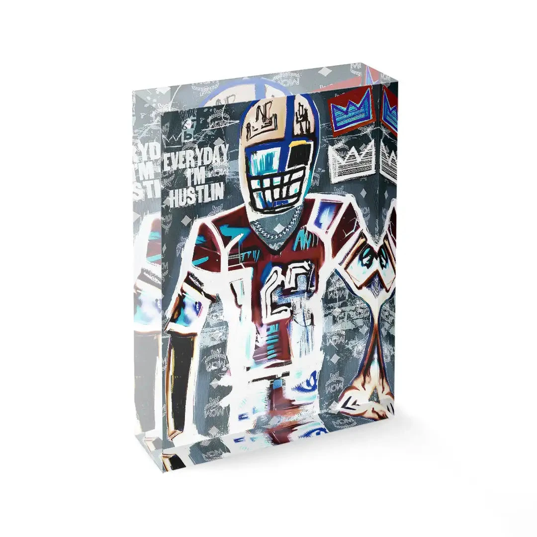 Acrylblock - Football Hustlin 3 Acrylblock - Football Hustlin