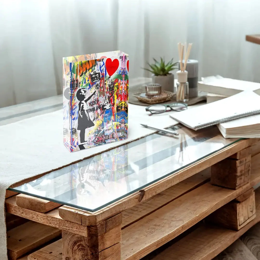 Acrylblock - Keep Smiling 5 Acrylblock - Keep Smiling – Bild 3