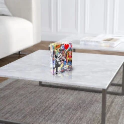 Acrylblock - Keep Smiling 9 Acrylblock - Keep Smiling -Artmind acrylblock banks pop art kunstwerk artmind 4