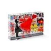Acrylblock - Flying Love 2 Acrylblock - Flying Love -Artmind acrylblock banksy pop art love kunstwerk mickey 4