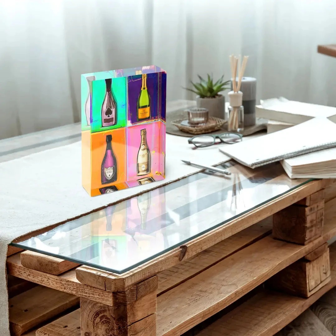 Acrylblock - Champagner Collection 4 Acrylblock - Champagner Collection – Bild 2