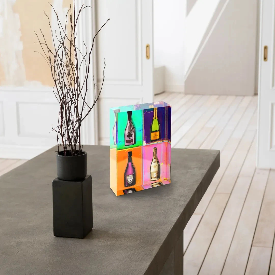 Acrylblock - Champagner Collection 5 Acrylblock - Champagner Collection – Bild 3