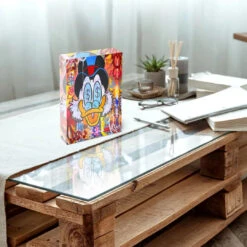 Acrylblock - Money Mindset 8 Acrylblock - Money Mindset -Artmind acrylblock dagobert money art work 2