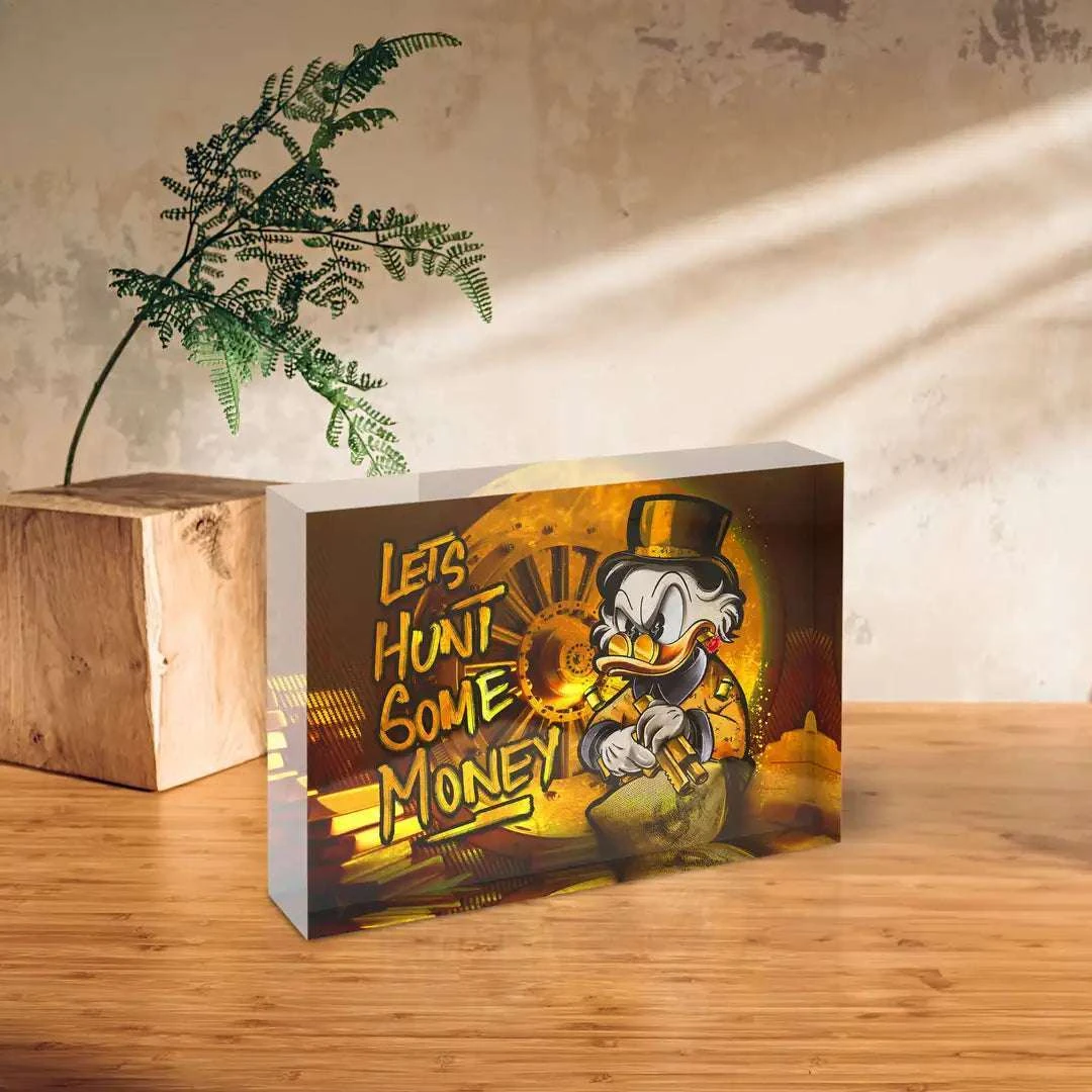 Acrylblock - Hunt Some Money 5 Acrylblock - Hunt Some Money – Bild 3