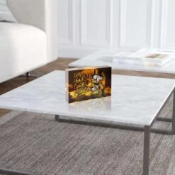 Acrylblock - Hunt Some Money 9 Acrylblock - Hunt Some Money -Artmind acrylblock dagobert money gold artwork 3