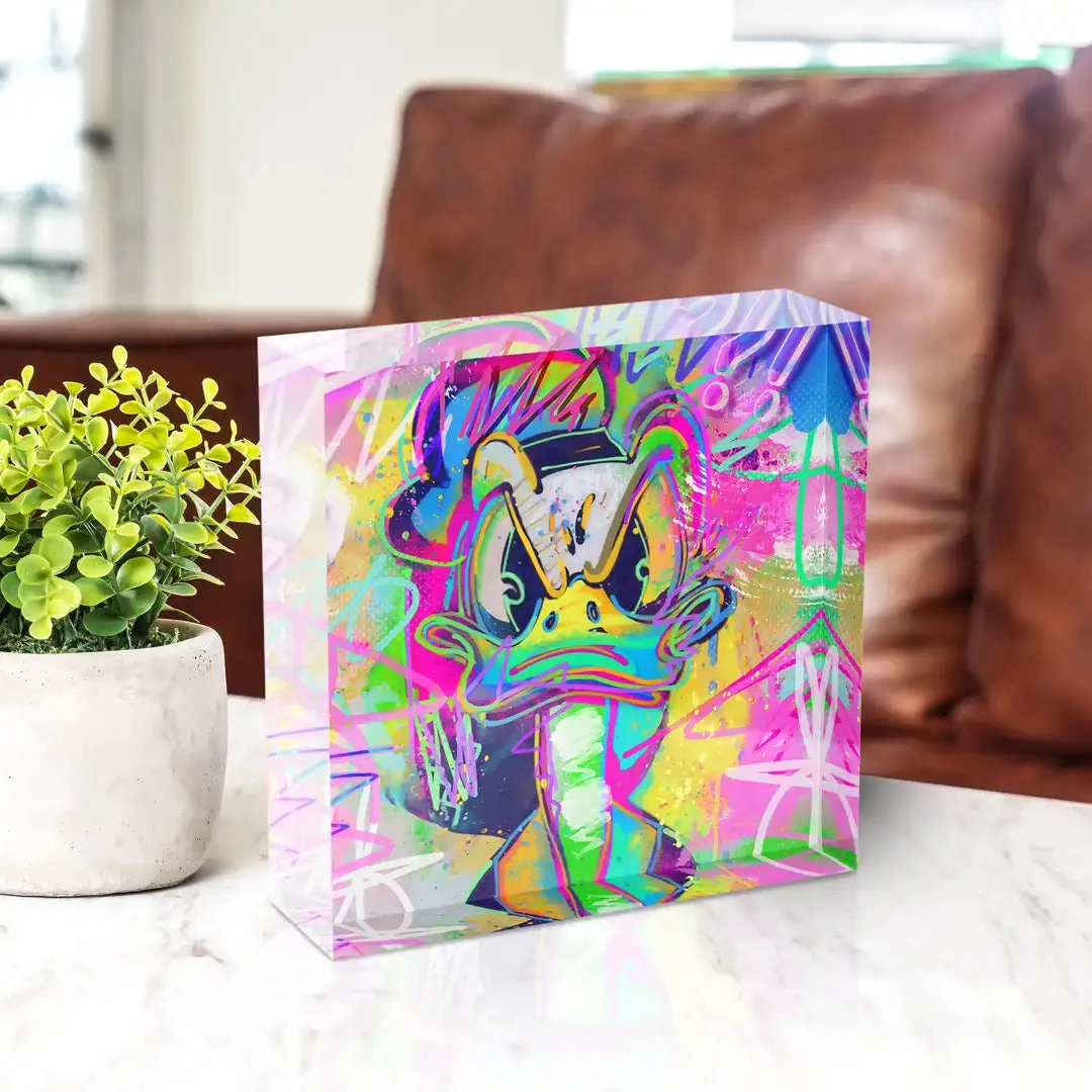 Acrylblock - Angry Duck 4 Acrylblock - Angry Duck – Bild 2