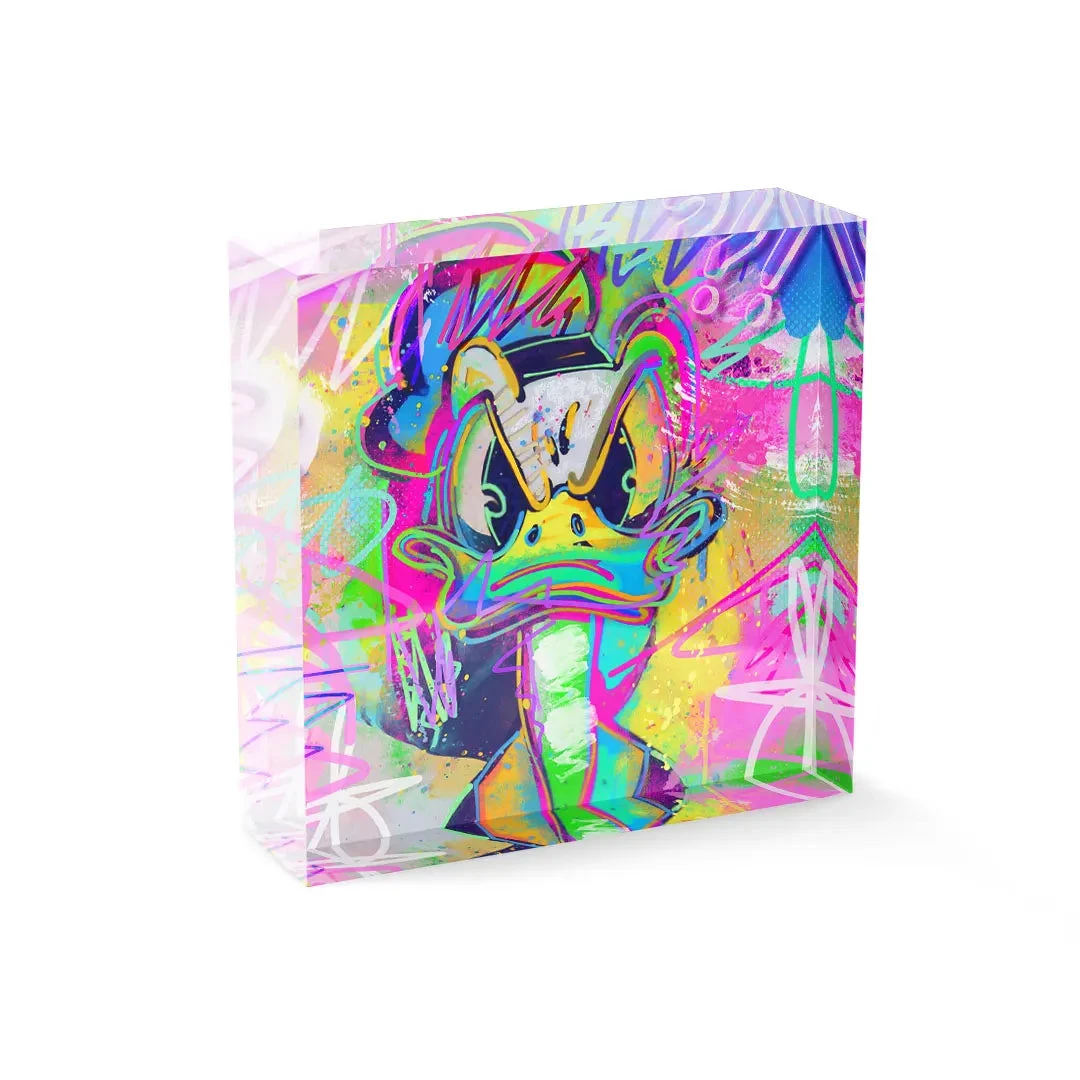 Acrylblock - Angry Duck 3 Acrylblock - Angry Duck
