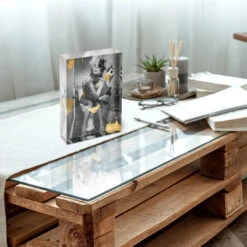 Acrylblock - Never Mind 8 Acrylblock - Never Mind -Artmind acrylblock frau toilette smoke art 1