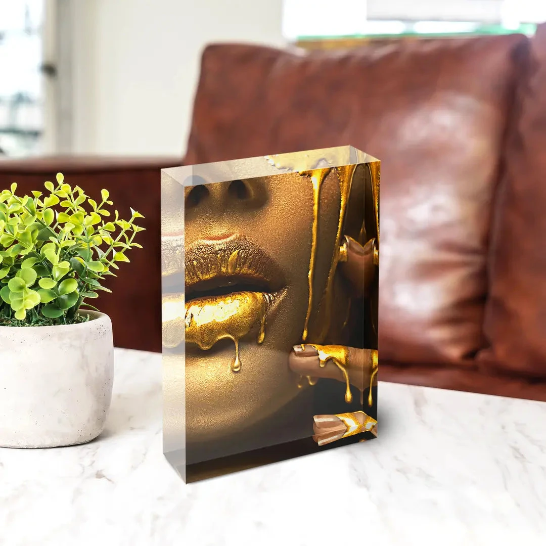 Acrylblock - Golden Glossy 4 Acrylblock - Golden Glossy – Bild 2