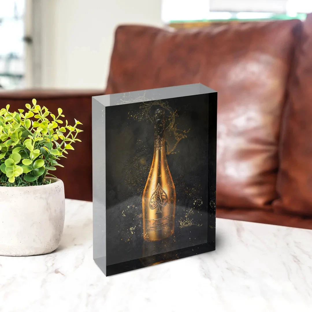 Acrylblock - Golden Pearl II 4 Acrylblock - Golden Pearl II – Bild 2