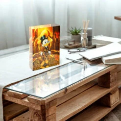 Acrylblock - Gold Rush 8 Acrylblock - Gold Rush -Artmind acrylblock goldener dagobert money artmind 2