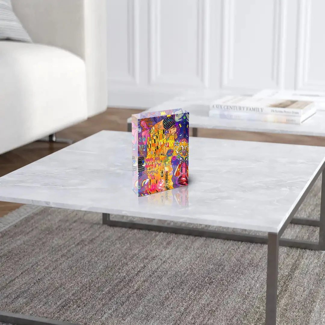 Acrylblock - Klimt Kiss 6 Acrylblock - Klimt Kiss – Bild 4