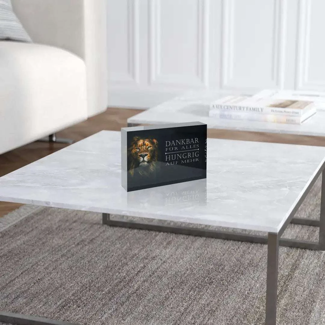 Acrylblock - Dankbar & Hungrig 6 Acrylblock - Dankbar & Hungrig – Bild 4