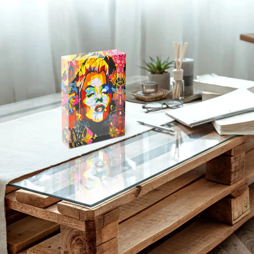 Acrylblock - Colorful Marilyn 5 Acrylblock - Colorful Marilyn – Bild 3