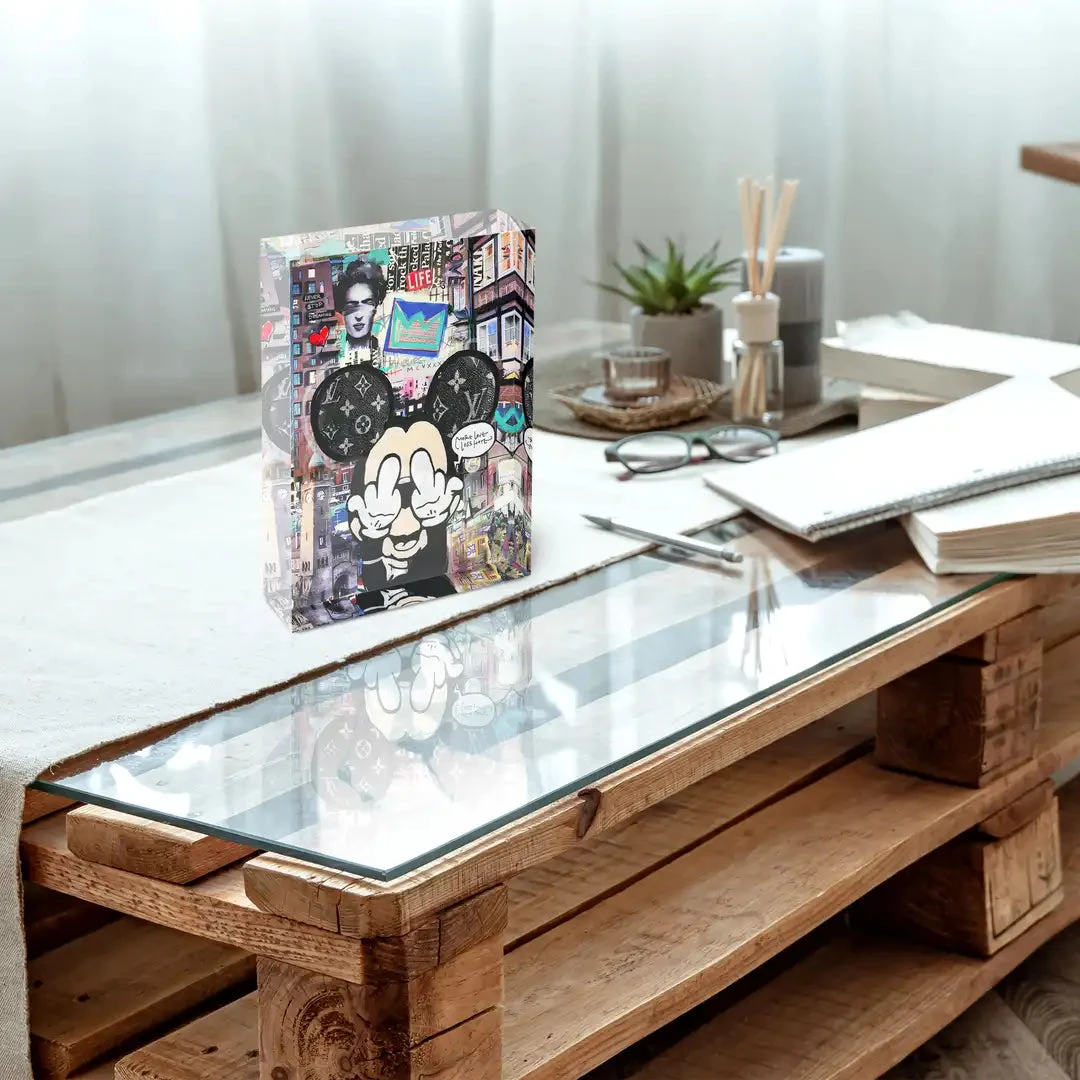 Acrylblock - More Love - Less Hate 4 Acrylblock - More Love - Less Hate – Bild 2