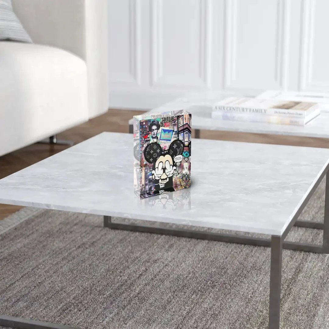 Acrylblock - More Love - Less Hate 6 Acrylblock - More Love - Less Hate – Bild 4